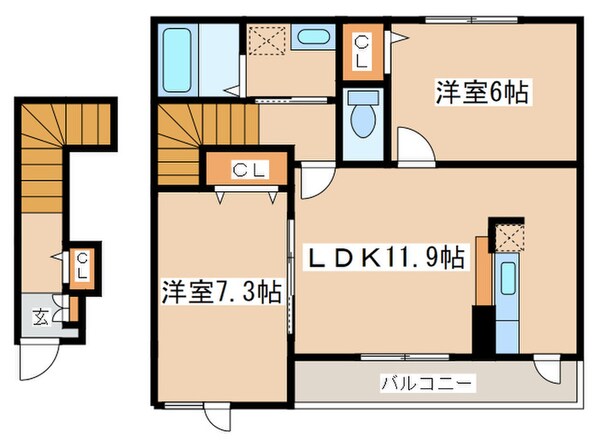 ハイキャッスルⅡの物件間取画像